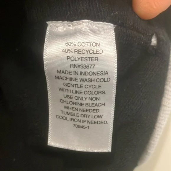 Arizona Jean Company Black and White Athletic Shorts with Dolphin Hem - Picture 3 of 4